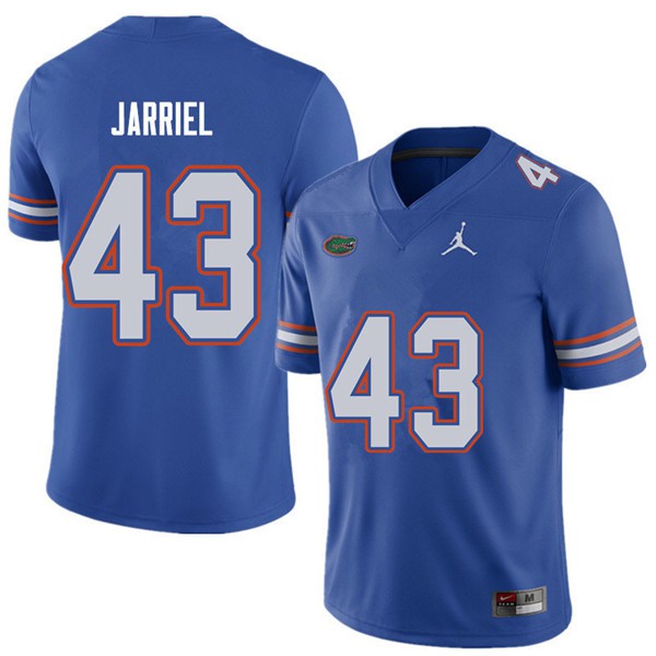 Jordan Brand Men #43 Glenn Jarriel Florida Gators College Football Jersey Royal